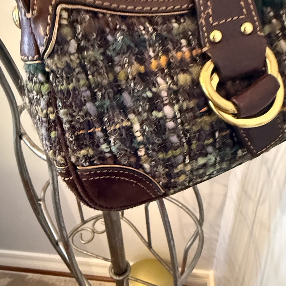 Coach Multicolor Tweed Shoulder Bag - Picture 8 of 8